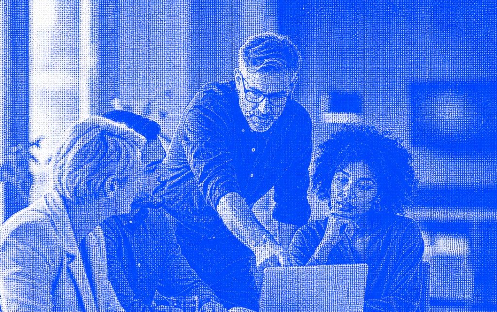 Team collaborating during operate phase